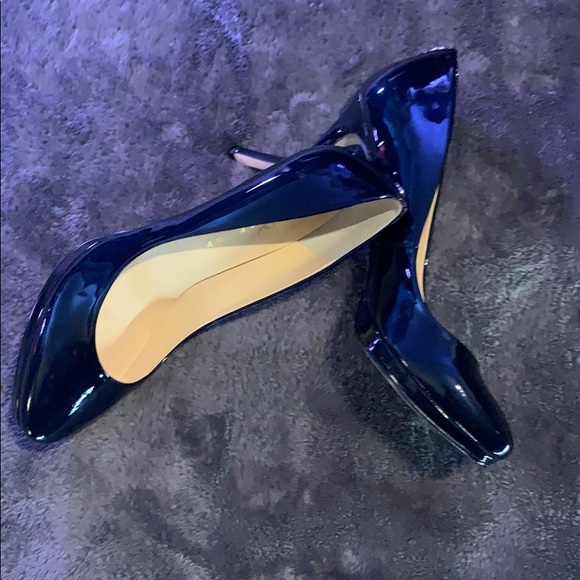 New Ivanka Trump Sophia Platform Heels Blue S9.5 - Picture 6 of 6